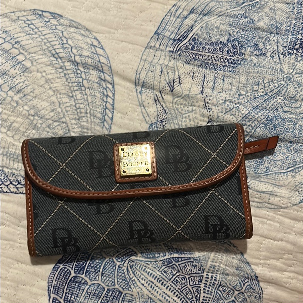 Dooney & Bourke Blue and Brown Women's Wallet